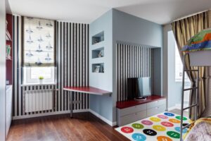 Як зонувати кімнату для двох дітей: хитрість за допомогою ширми