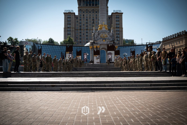 Побратими вшанували пам'ять загиблого героя на майдані Незалежності