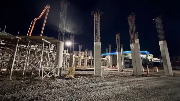 Flintco-Mortenson розпочали заливання бетонної плити для нової арени НБА в Оклахома-Сіті